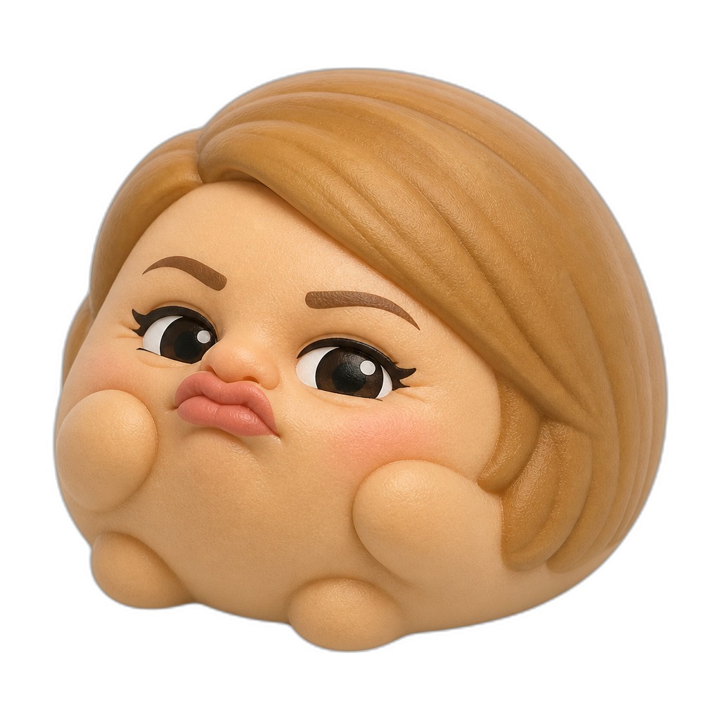 MrsA — MrsA is a huggable, soft plush teacher making her silly upper-lip face, ready to bring giggles to little ones.
