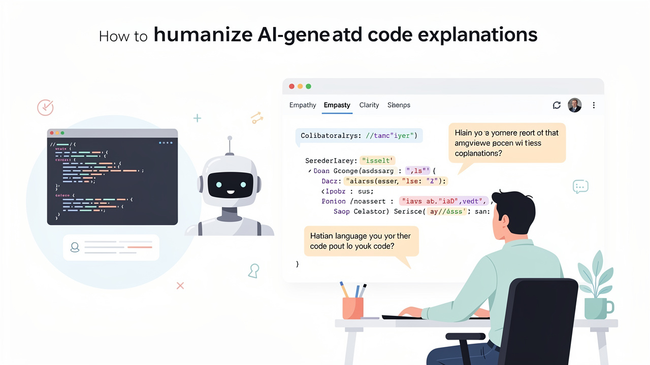 How to humanize AI generated code explanations