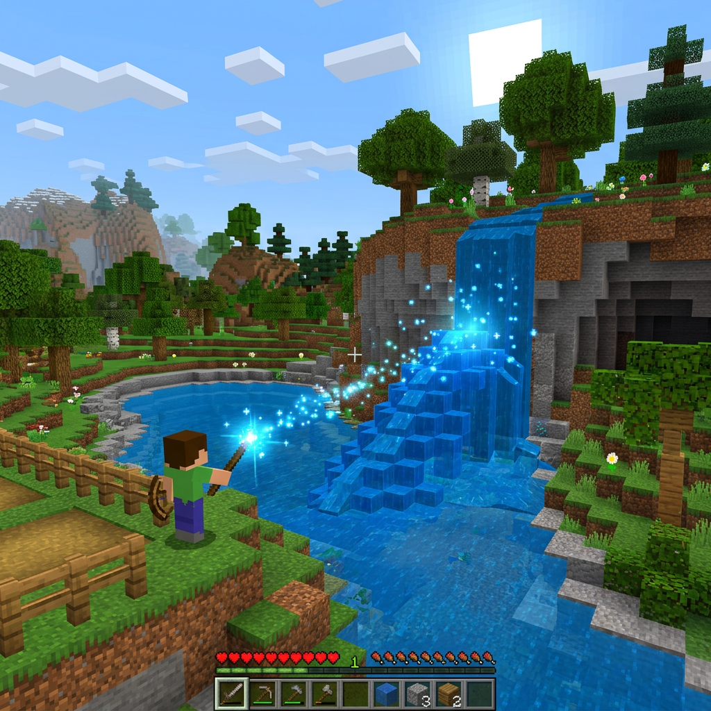 create water into voxel sandbox