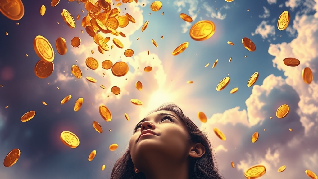 Sonhar com Dinheiro Caindo do Céu: Abundância Divina