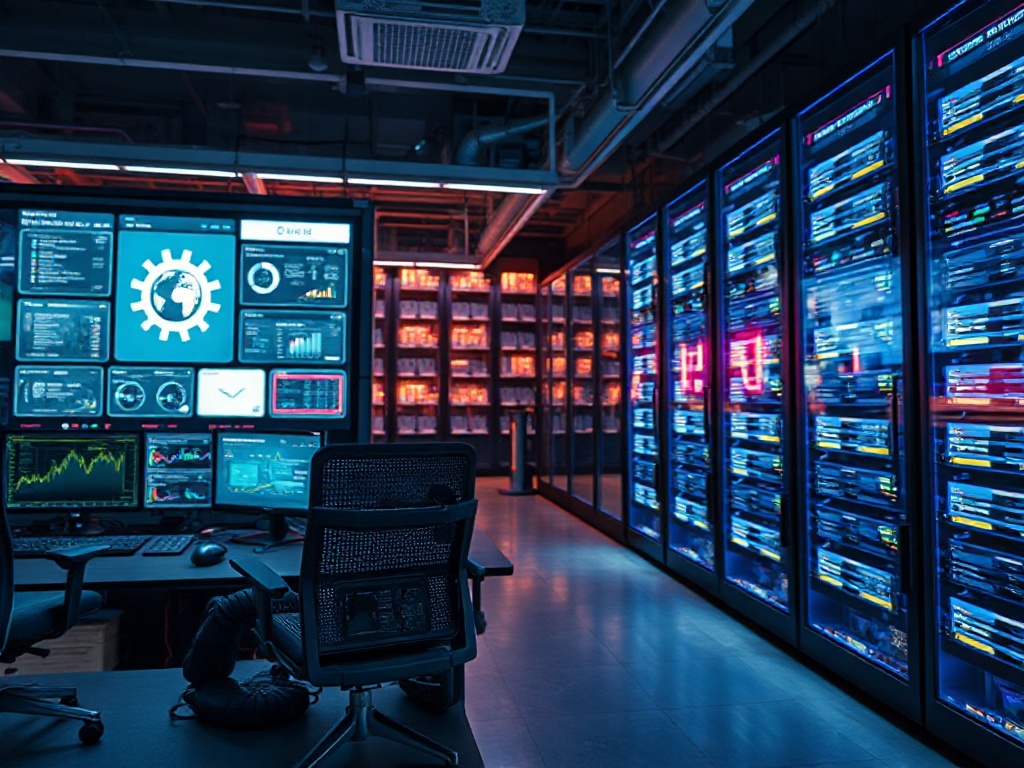 Illustration of ARM-based CPUs showcasing energy efficiency dominance in self-hosting servers, 2026