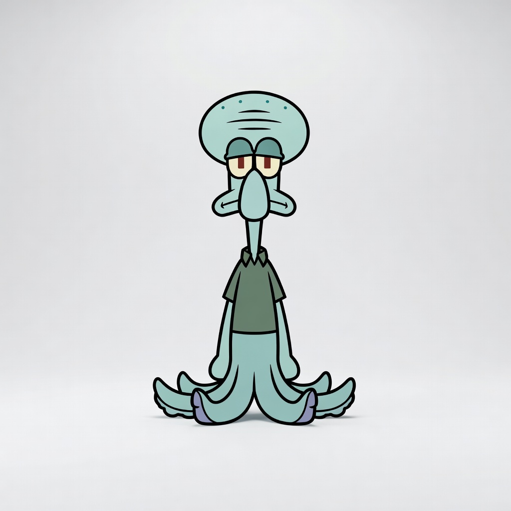 Squidward Cartoon Octopus (4)