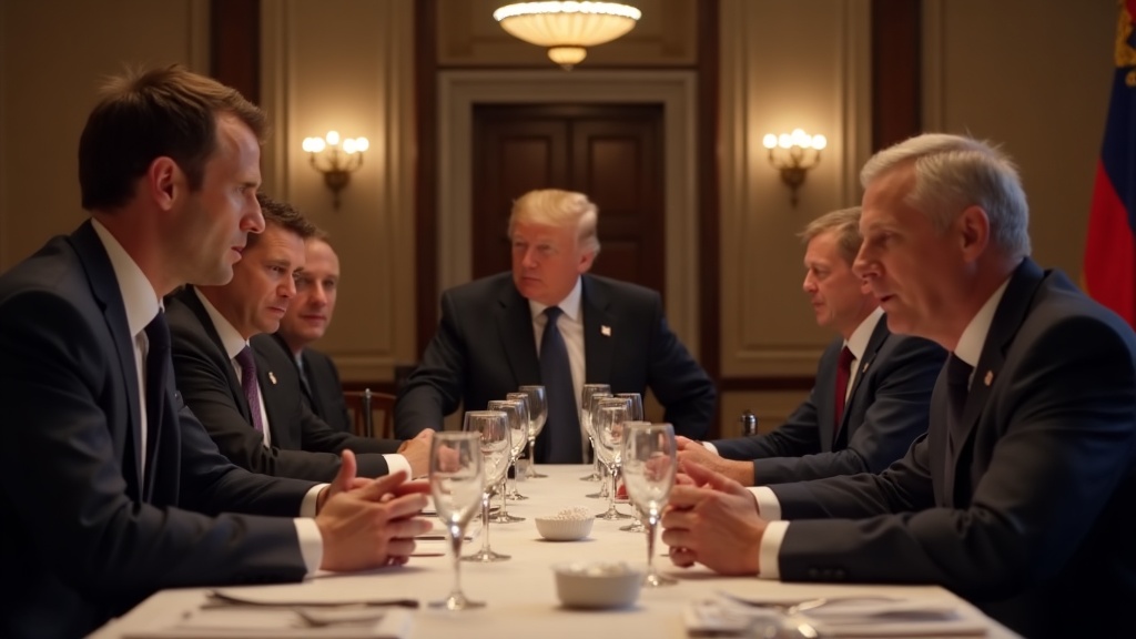 Medtem ko Macron objema Zelenskega, Trump rešuje svetovno diplomacijo