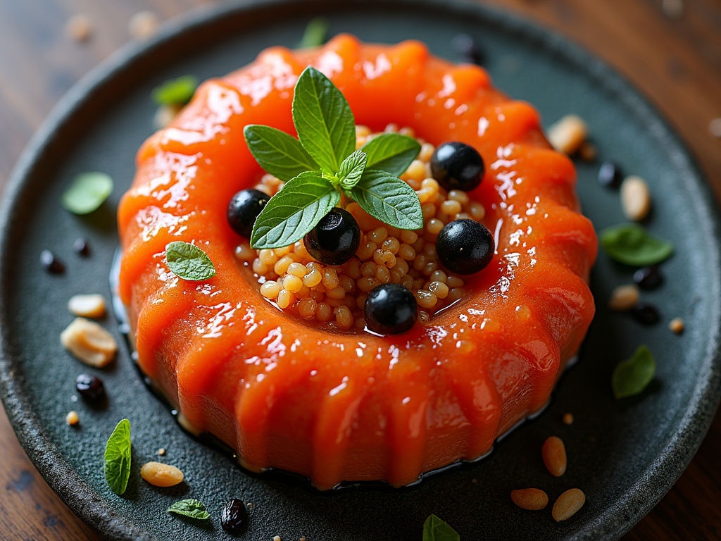 Tin of Royal Baeri caviar with grey medium-sized pearls and a sweet, nutty taste