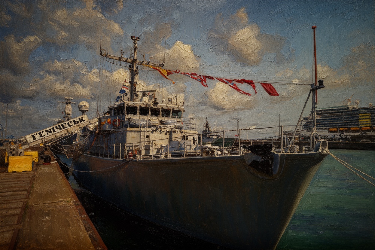 Ukraine Receives Former Dutch Alkmaar-Class Minehunter Henichesk