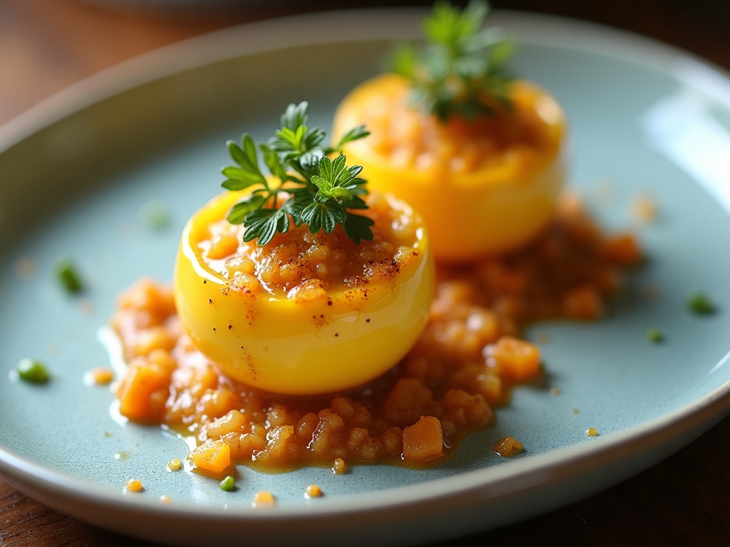 Soft-boiled egg with caviar in shell, top sliced off, served in egg cup with toast soldiers