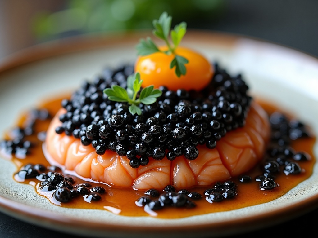Sturgeon, the fish behind caviar, swimming in clear farm water