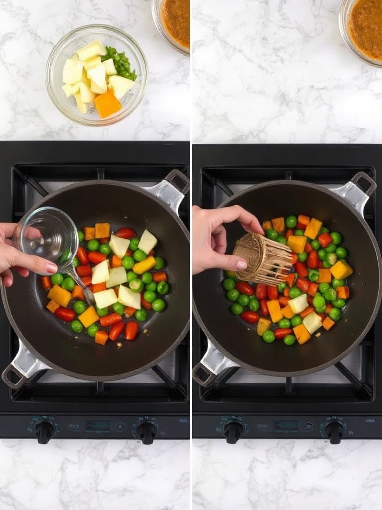 entrée preparation