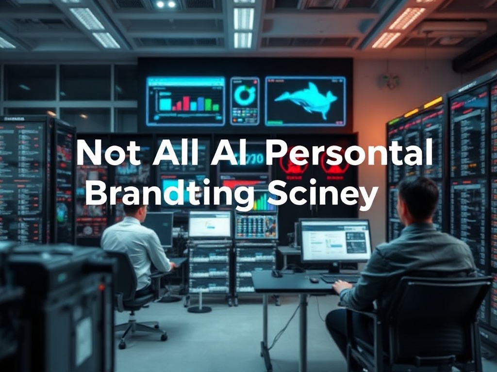 Illustration comparing different AI personal branding software features and quality for personal branding enhancement