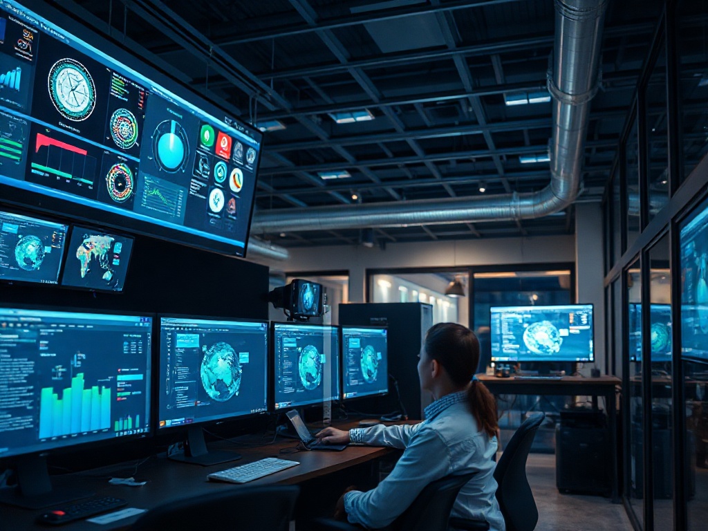 Illustration of on-premise AI video solutions for data-sensitive AI video production workflows