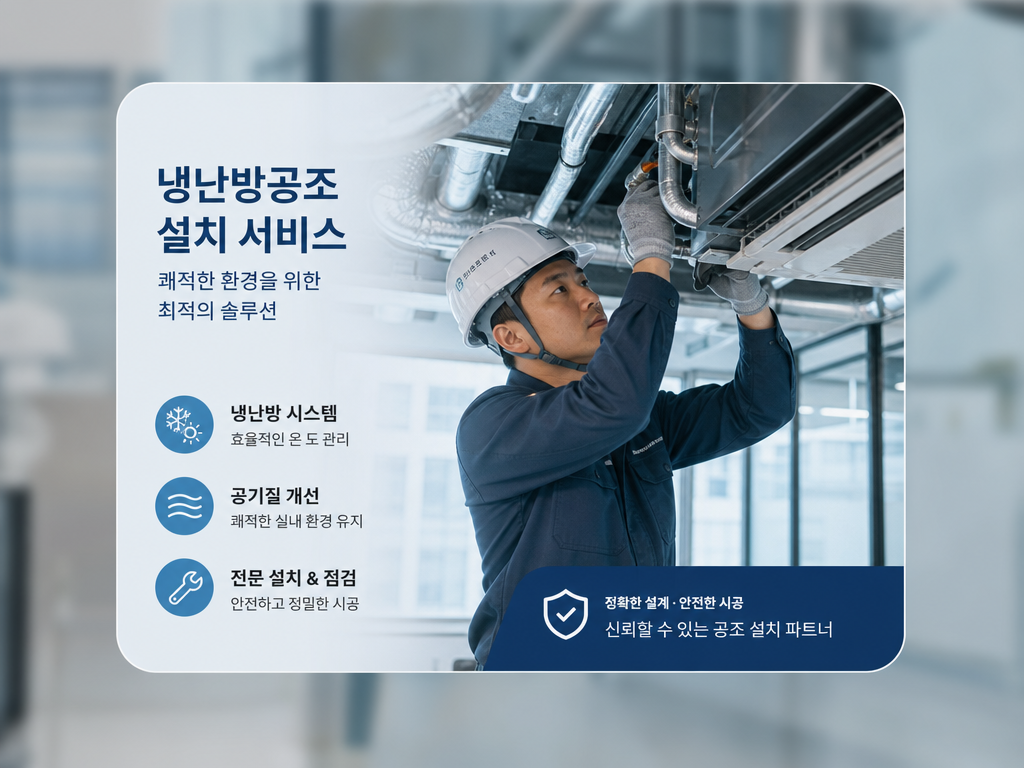 냉난방공조 설치 방법, 첫 시즌에 효율 차이가 벌어지는 순간