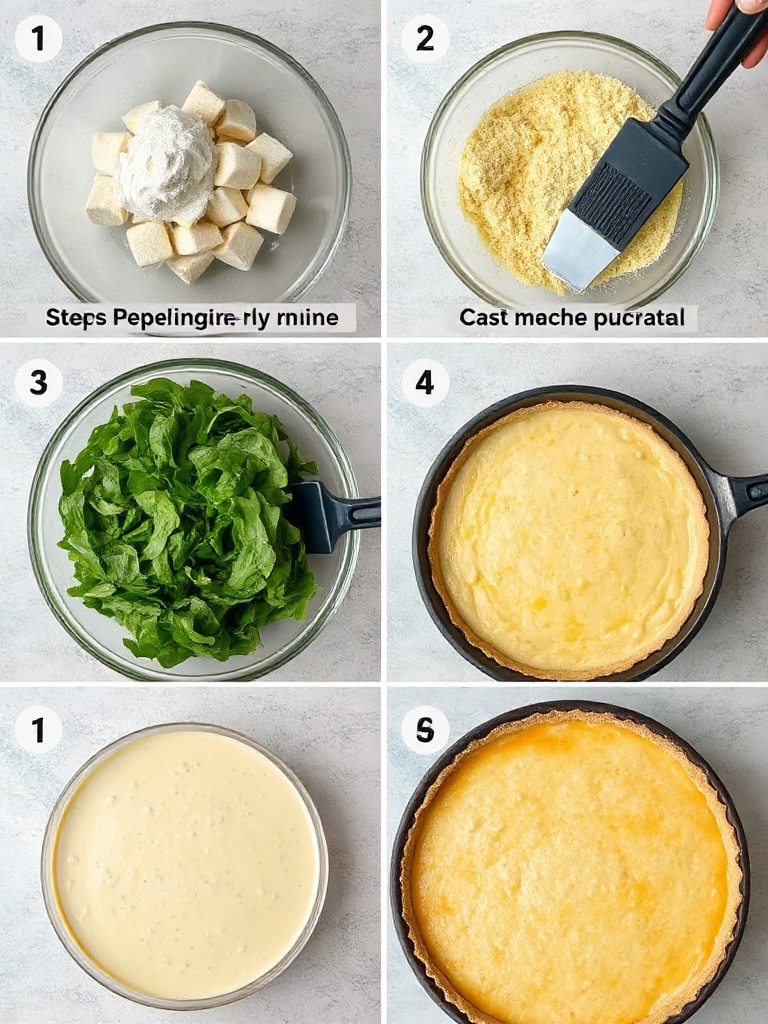 quiche au poireau preparation