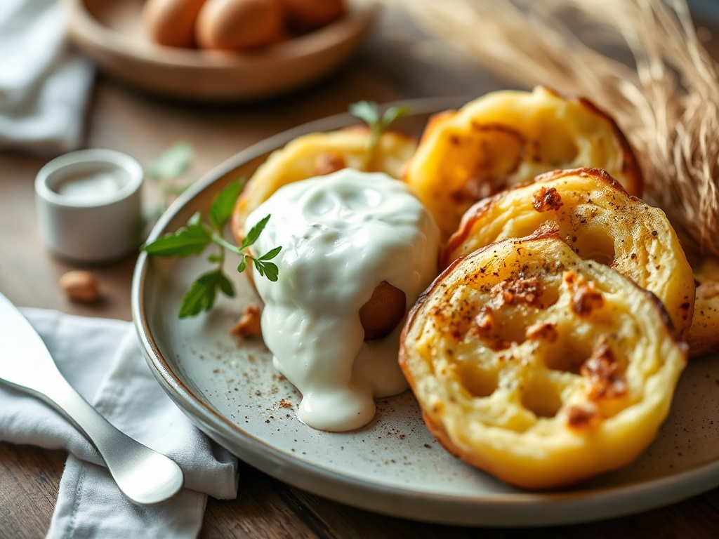 Gaufres de Patate Douce au Saumon et Crème de Skyr : Recette Maison Facile et Protéinée