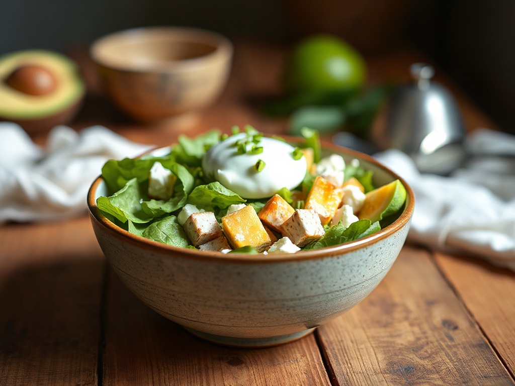 Bowlcake Salé Protéiné Rapide et Facile : Skyr, Feta et Avocat Fondant