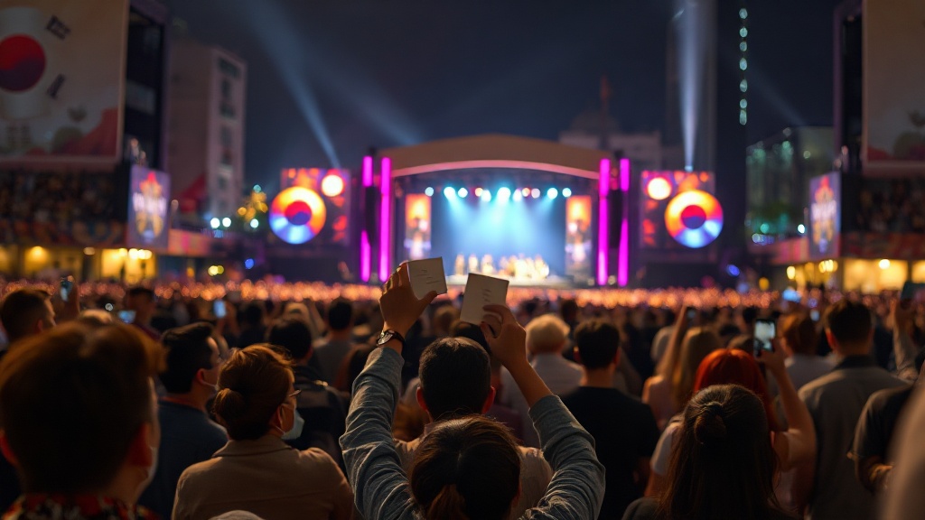 BTS concert crowd