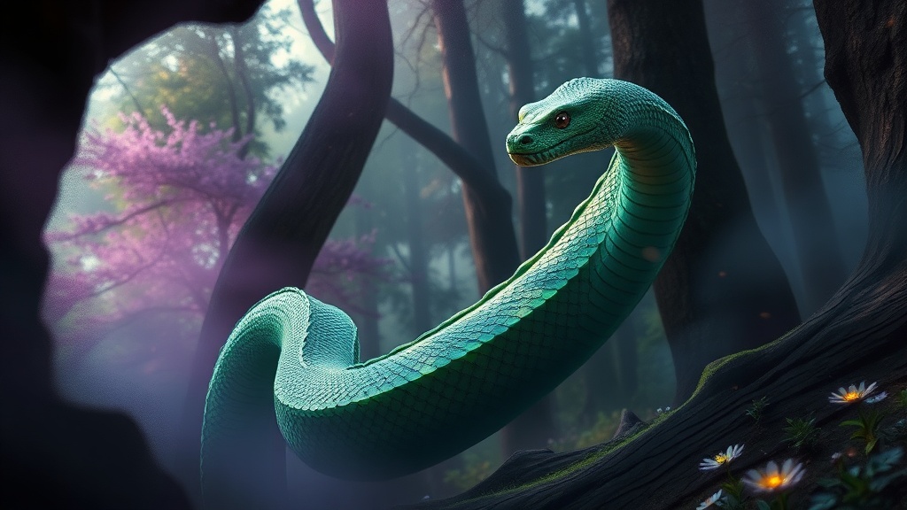 Sonhar com Cobra Verde: Significado Espiritual e Psicológico