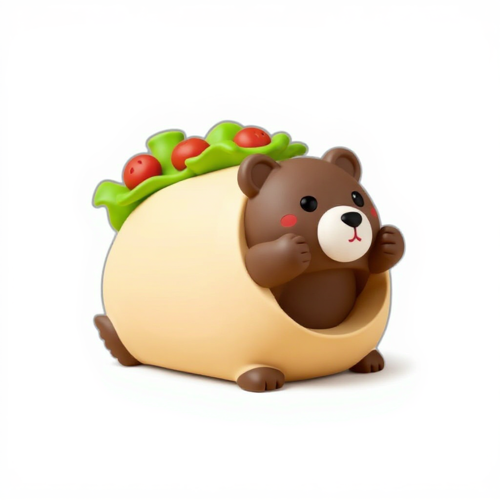Tacozilla — Tacozilla is a giggly taco monster munching a cuddly bear, super soft and squishy for little hands to love.