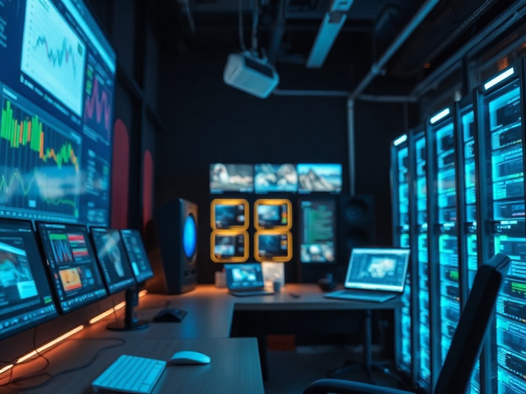 Illustration of real-time audio-visual feedback loops in AI video production technology