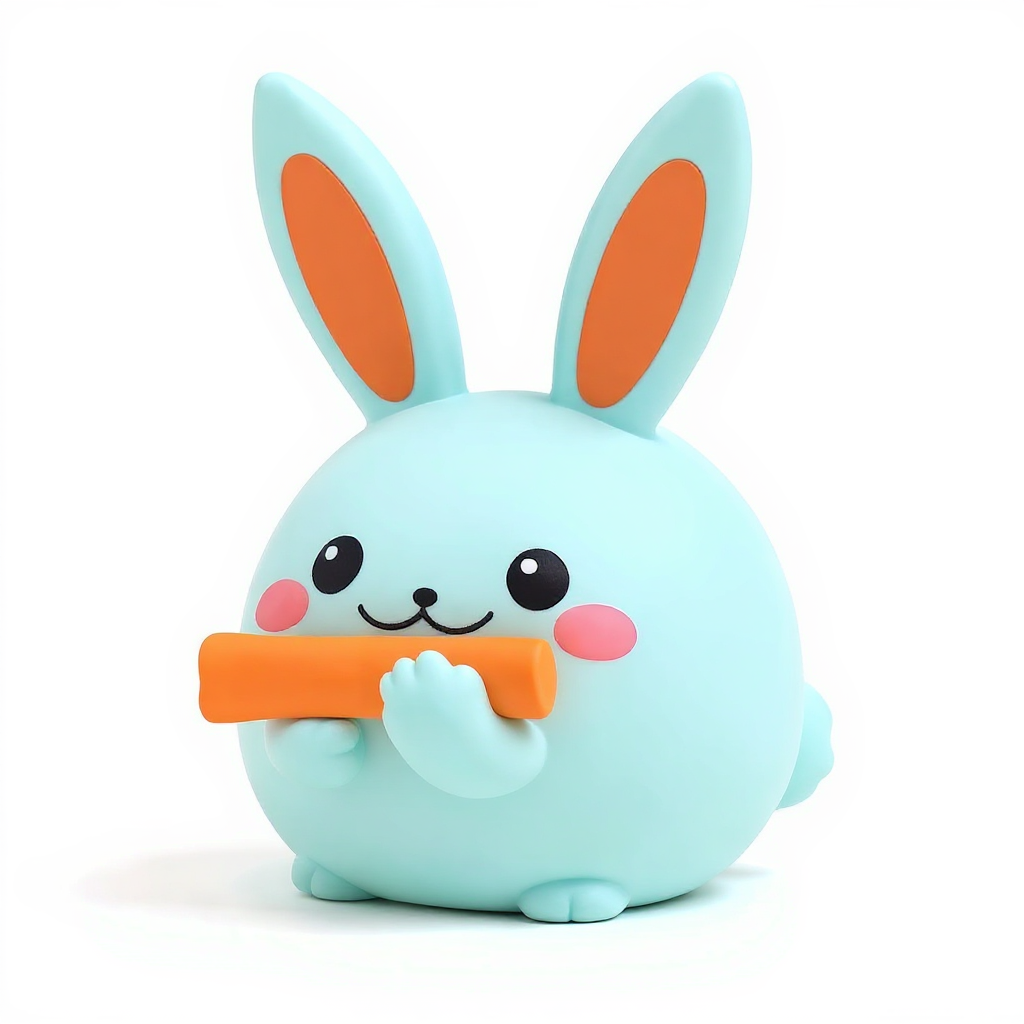 Sourster — Sourster is an adorable squishy bunny nibbling a tangy sour strip, soft, huggable, and perfectly safe for kids.