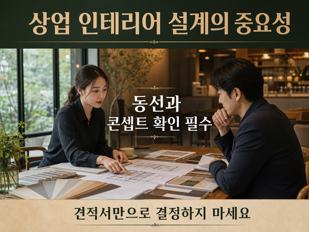 상업 인테리어 전문, 직접 맡겨보니 동선 설계가 설명과 달랐던 현장