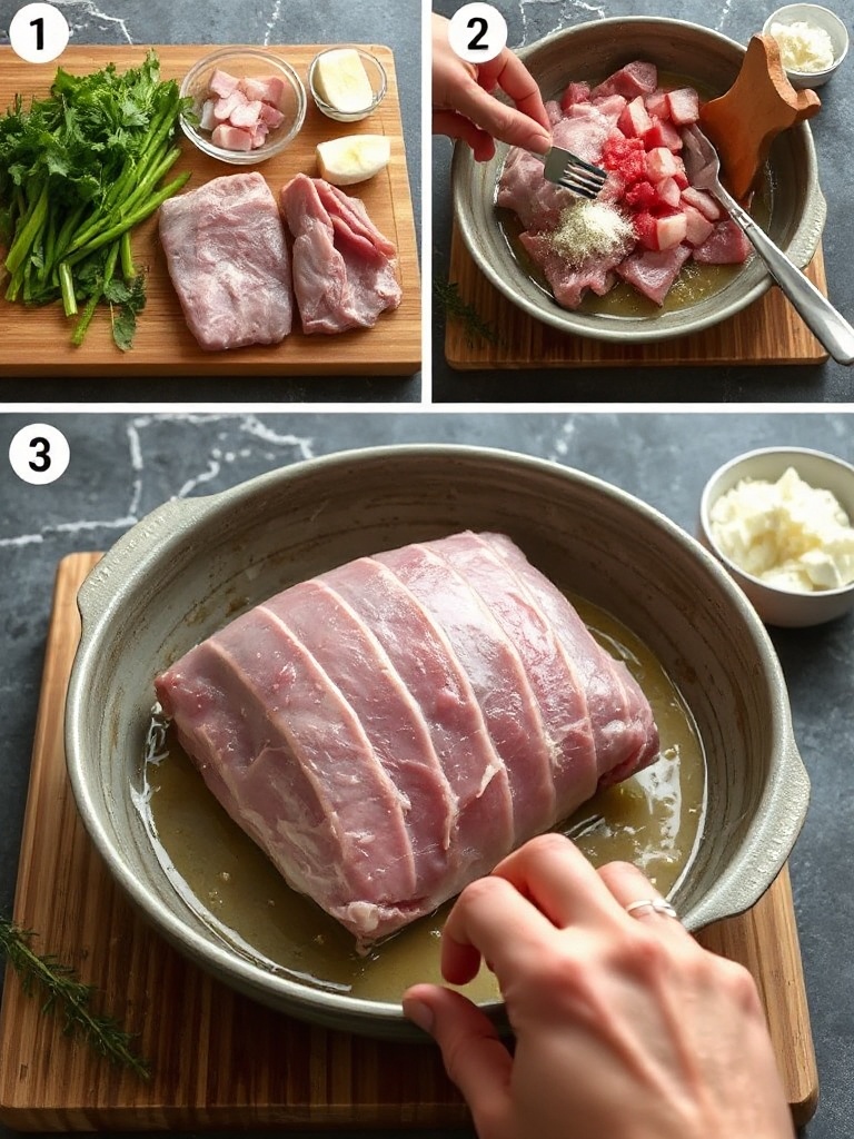 joue de porc recette preparation