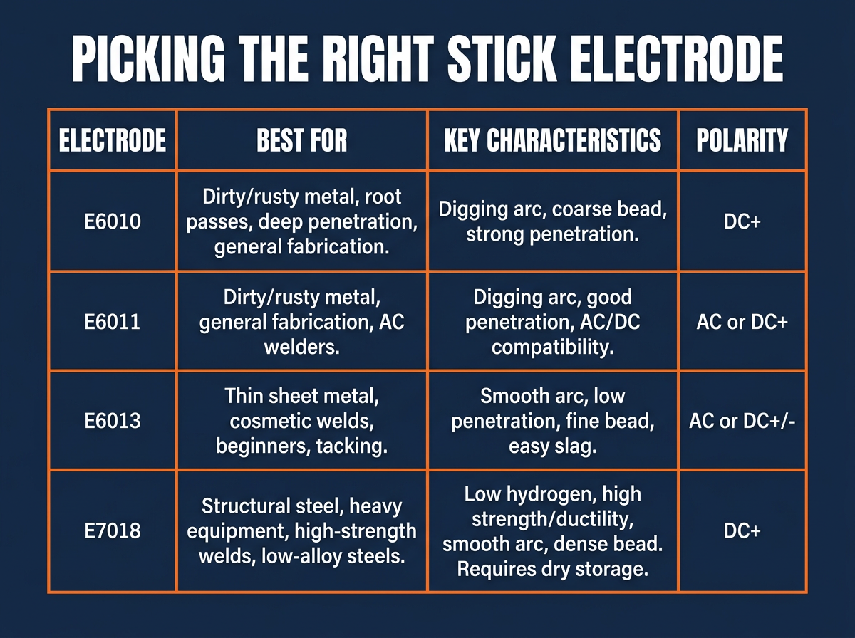 How to Pick the Right Stick Electrode for Any Job