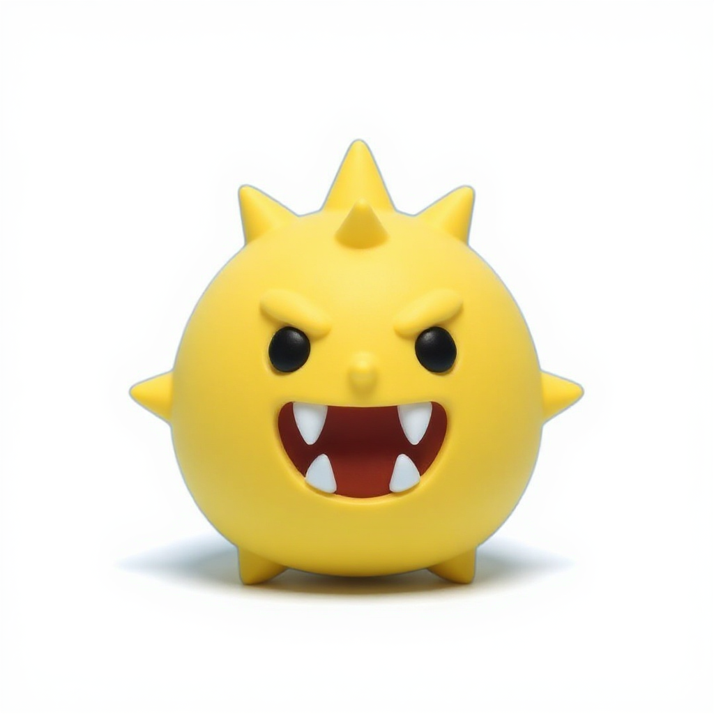 Spiky Smiles — Meet Spiky Smiles, a squishy yellow mochi pal with spiky hair and a goofy three-toothed grin kids adore!