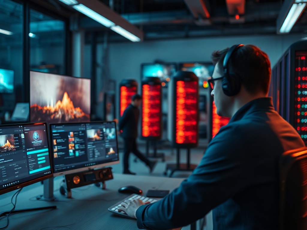 Illustration of AI-powered video editing tools enhancing personal branding and content creation strategies