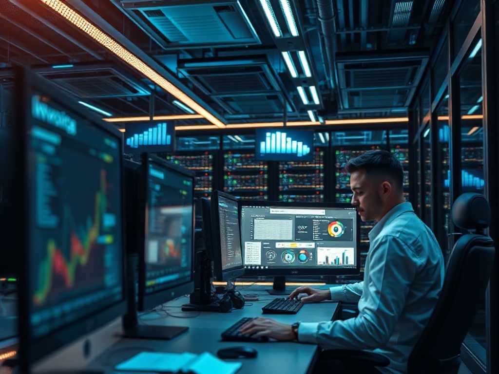 Illustration of automated invoicing process using AI technology in business workflows