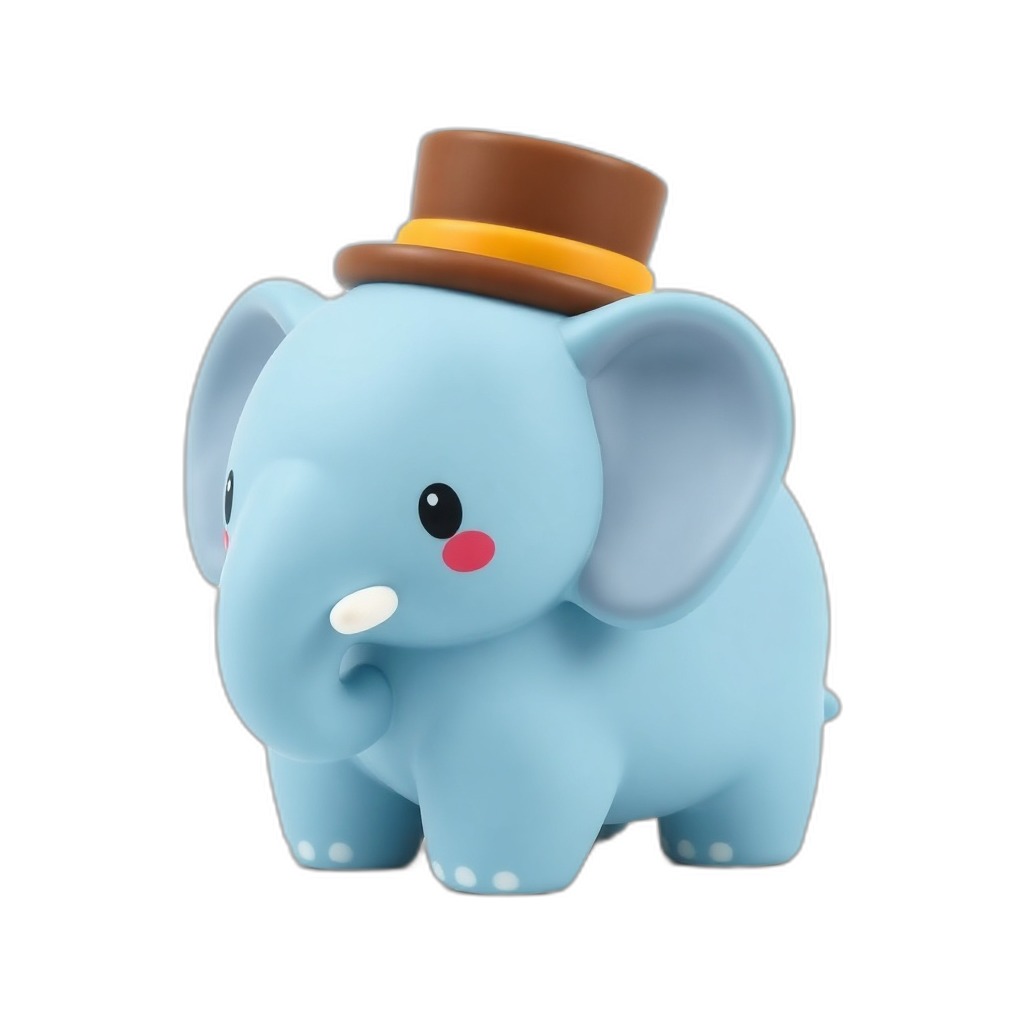 Topple Toot — Meet Topple Toot, a chunky neon elephant squishy with a tiny top hat and the squishiest, huggable charm ever!