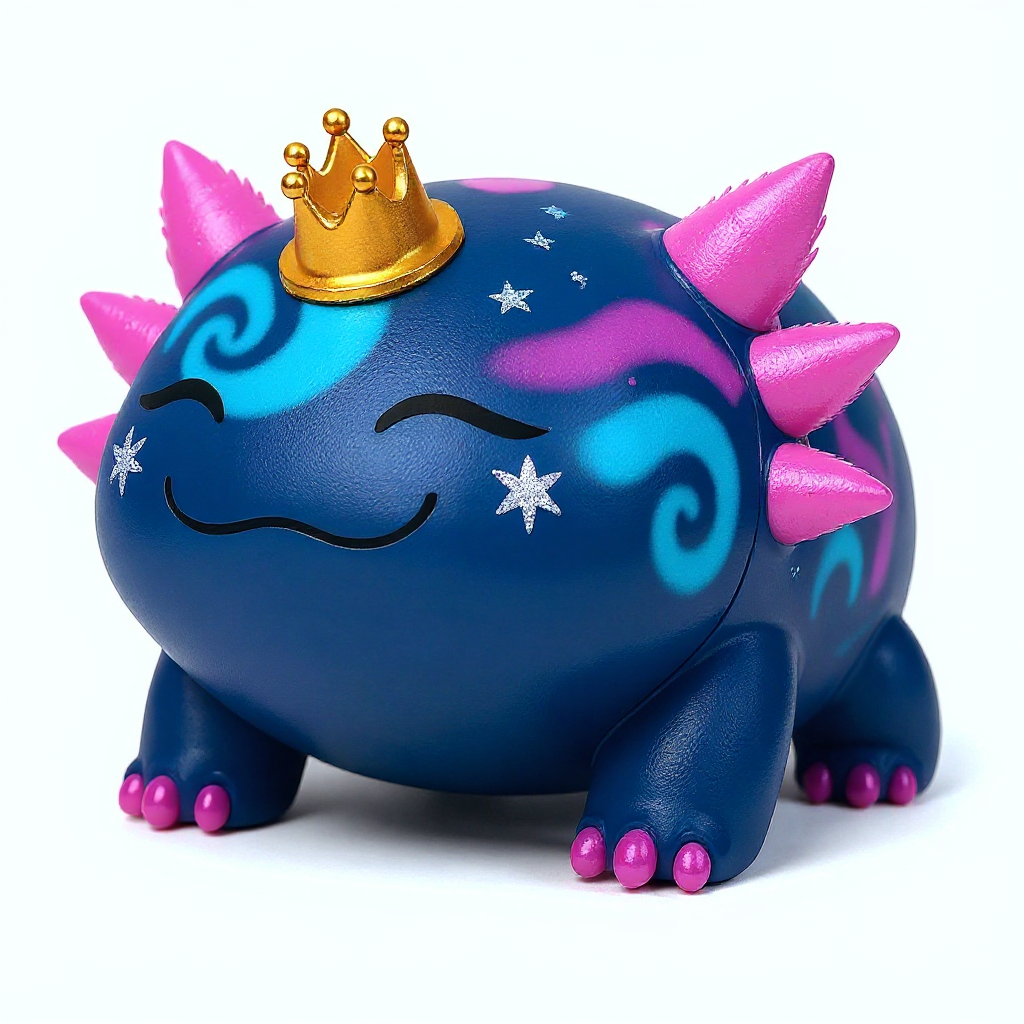 Nebula — Meet Nebula, a deep navy plush with swirling teal-purple cosmos and twinkling star freckles—cozy, sleepy, and endlessly squishable.