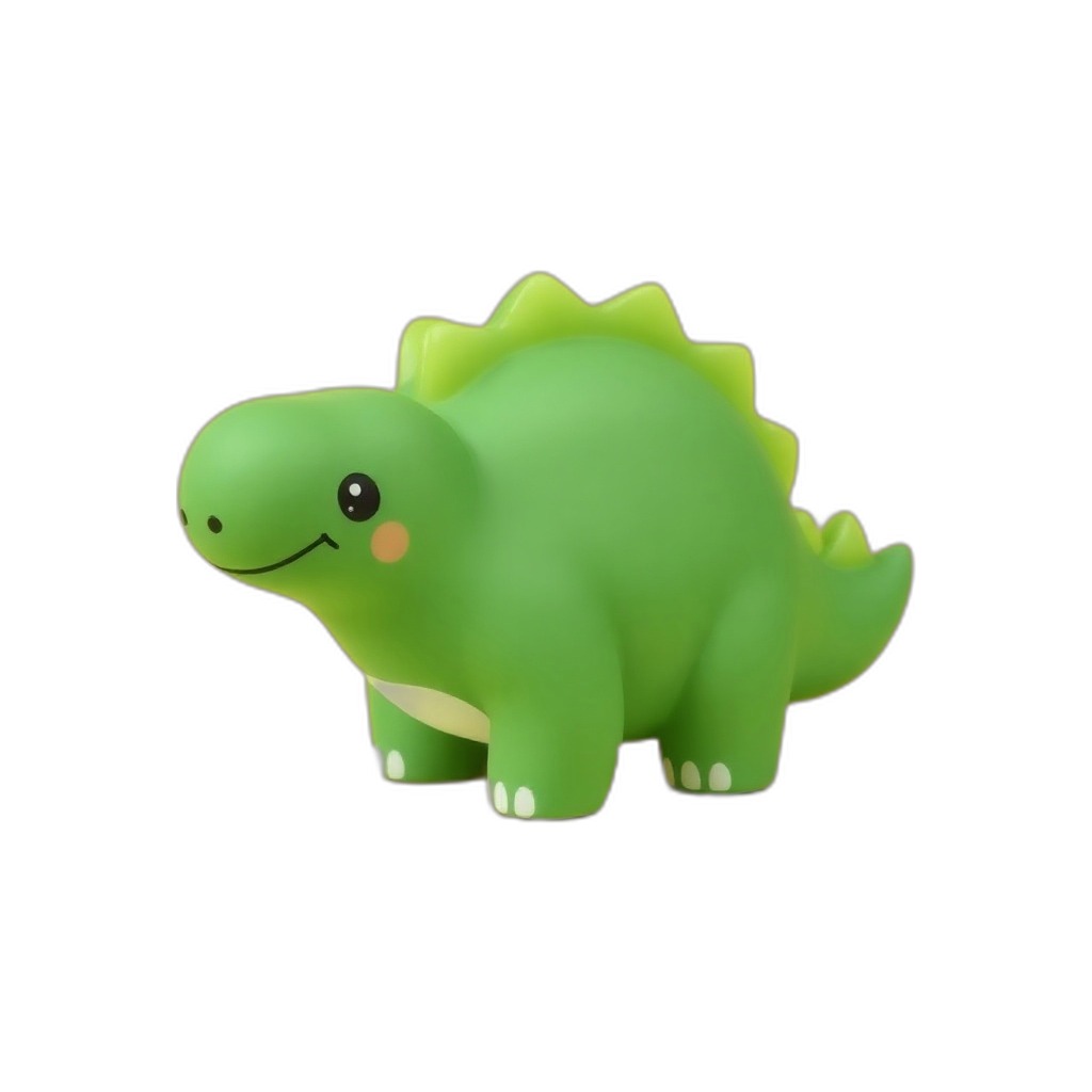 Rumble — Meet Rumble, a happy green brontosaurus squishy with tiny back plates—soft, round, and perfectly kid-safe for cuddly fun.