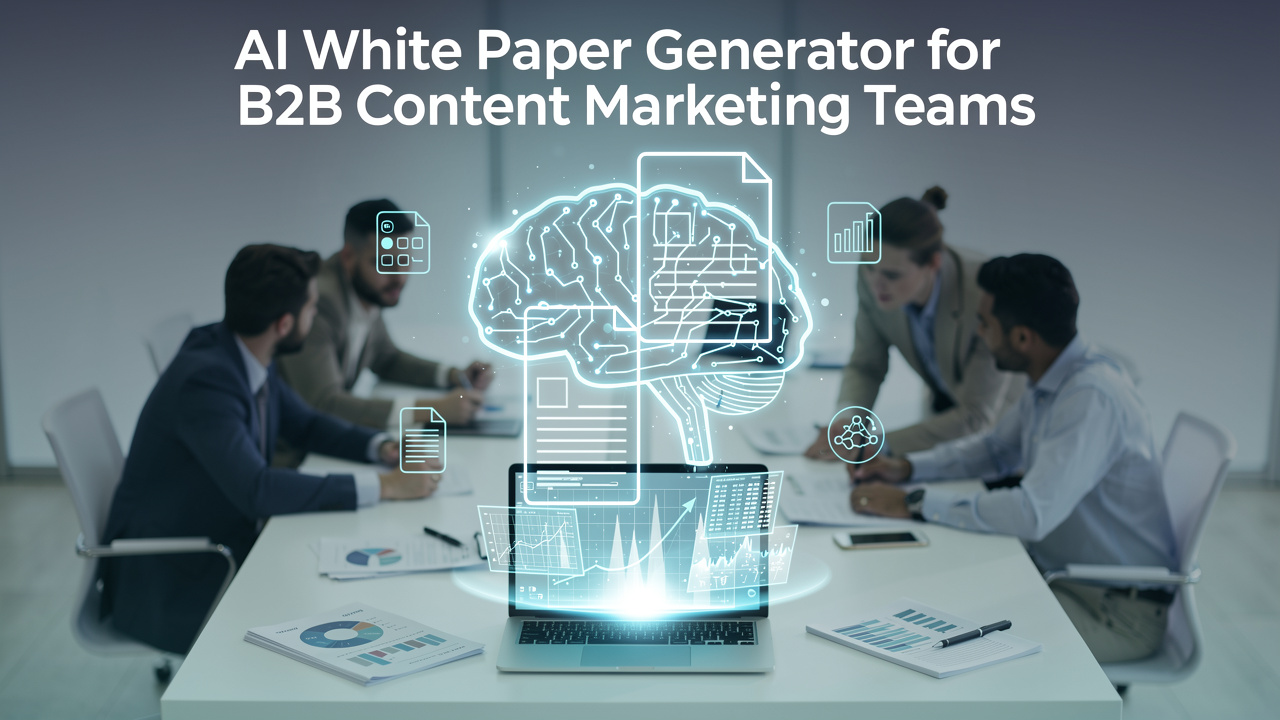 AI White Paper Generator for B2B Content Marketing Teams