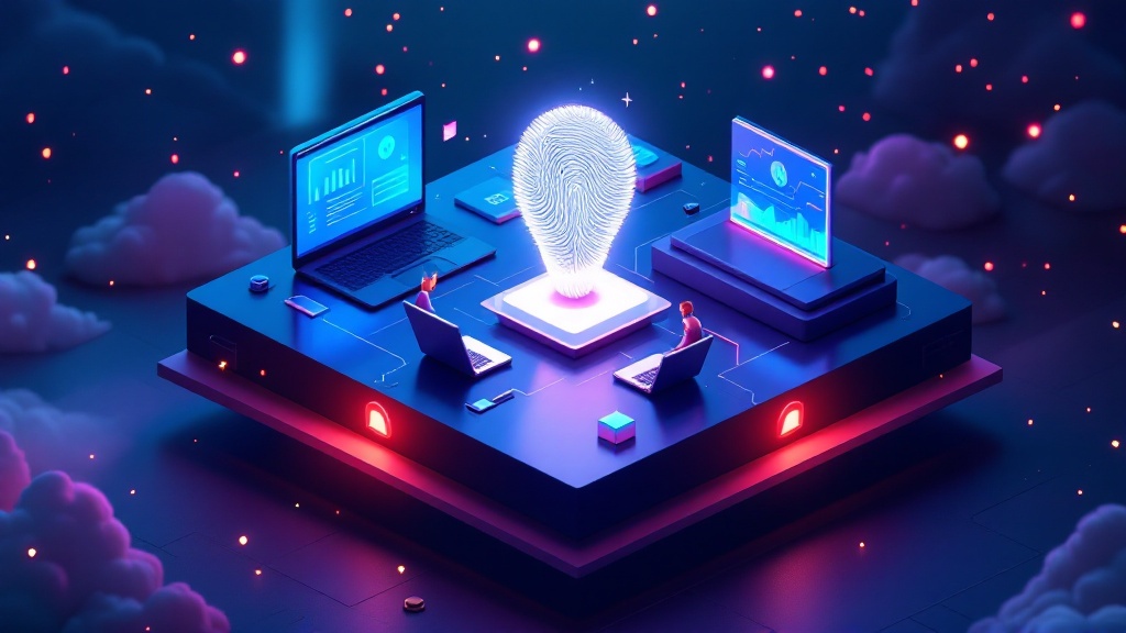 Illustration of browser fingerprinting techniques for beginner cybersecurity awareness and online privacy protection