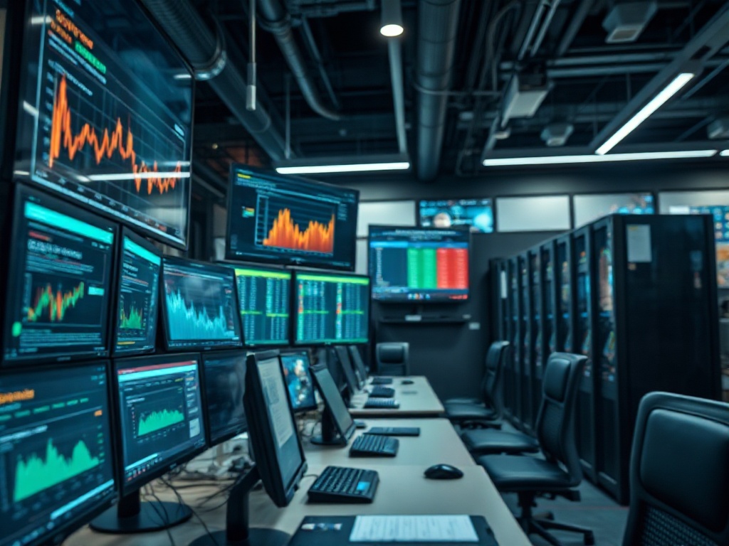 Illustration of AI-driven financial modeling disrupting traditional portfolio theory concepts.
