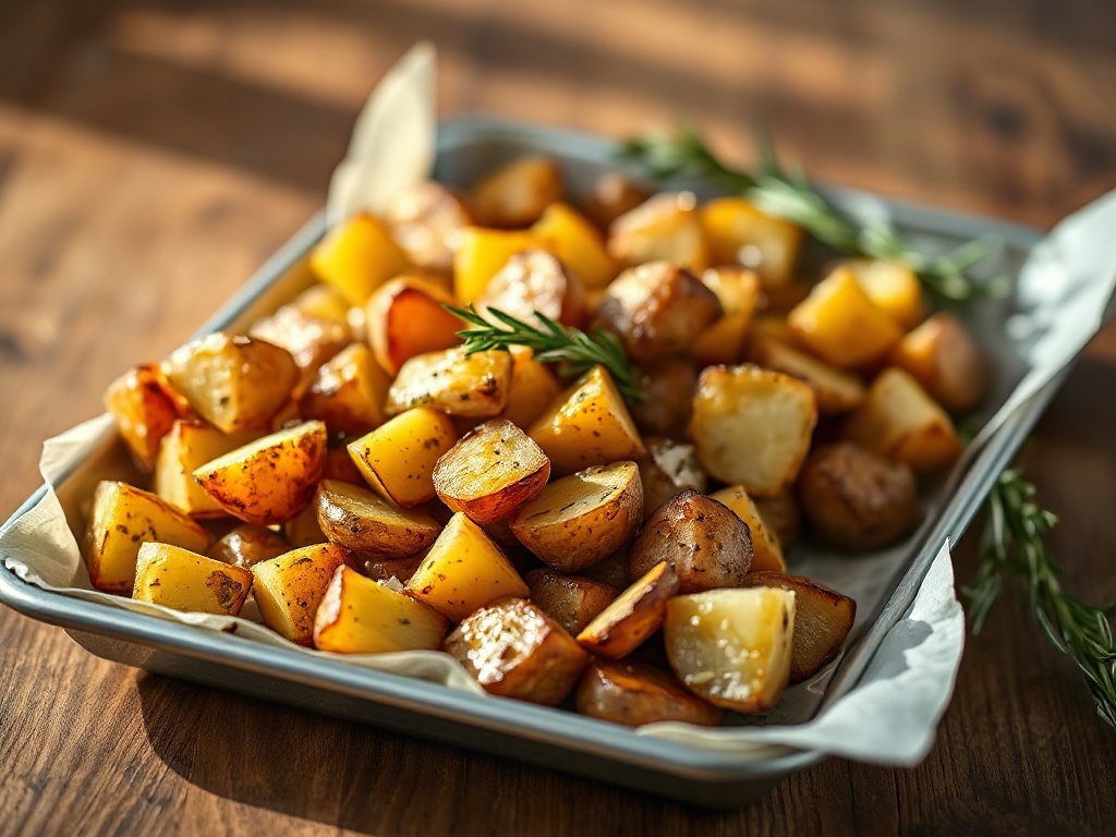 Pommes de terre rôties croustillantes à l'ail