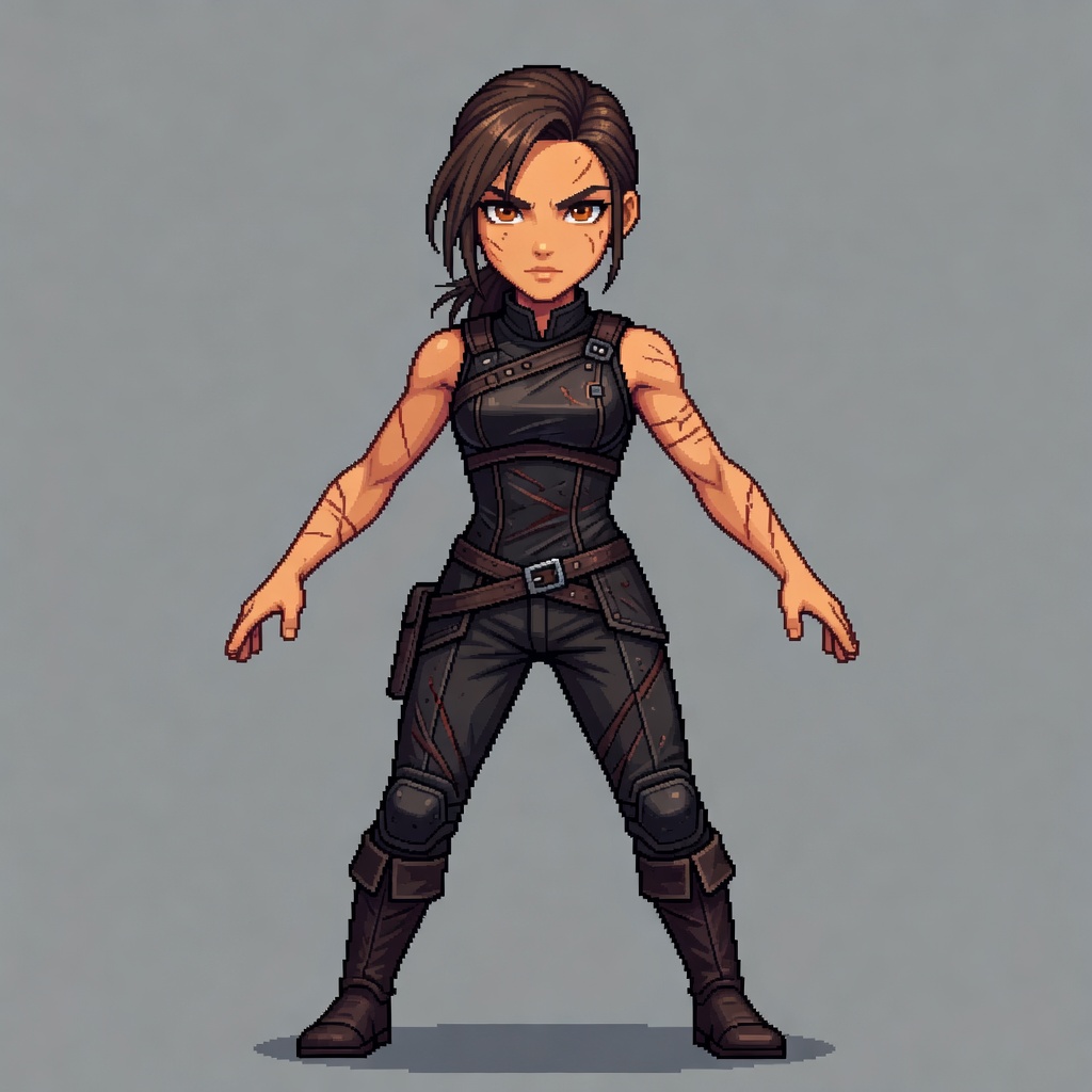 Ash-Brown Swordswoman (3)