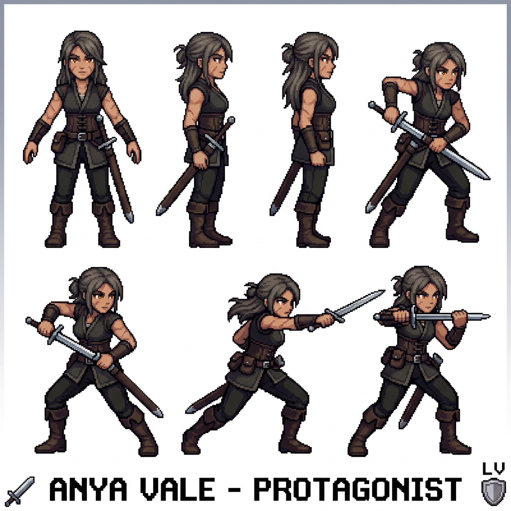Anya Vale, Character Sprite