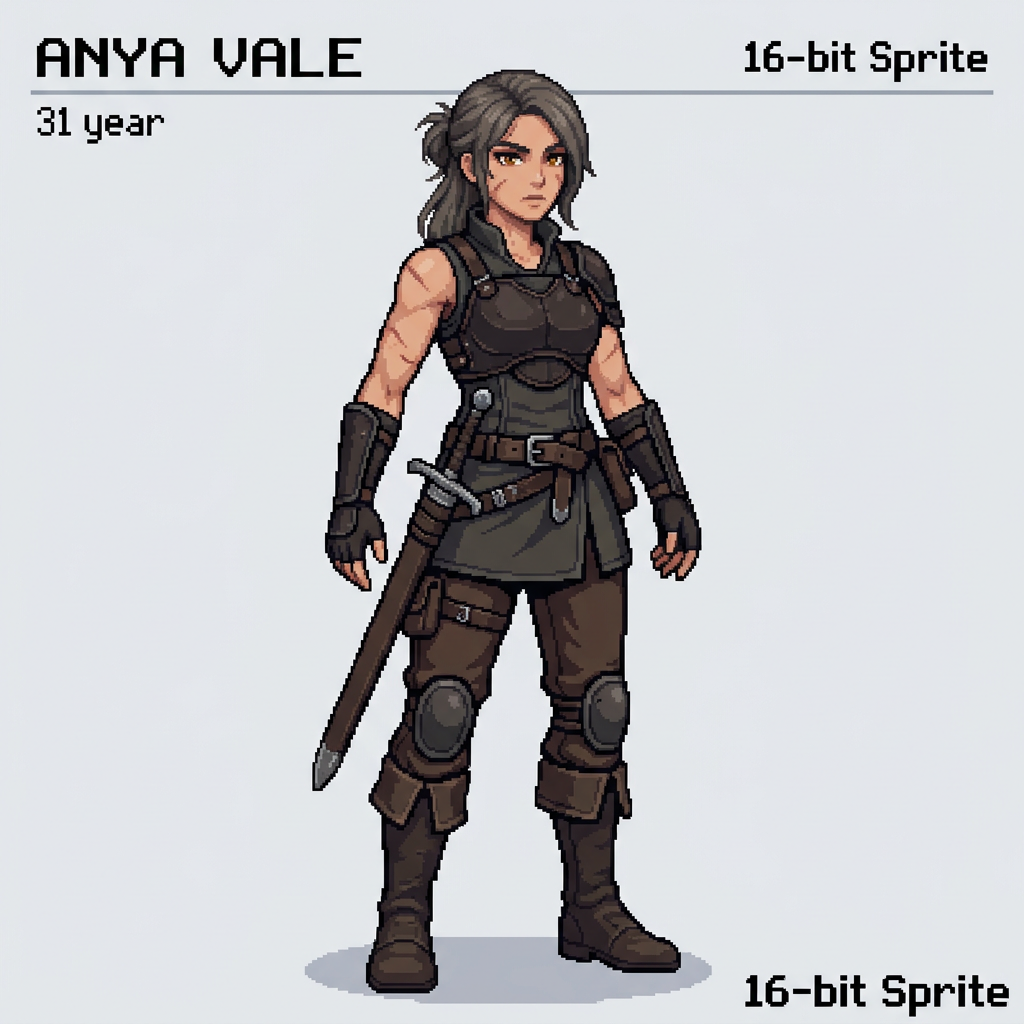 Anya Vale, Character Sprite (3)