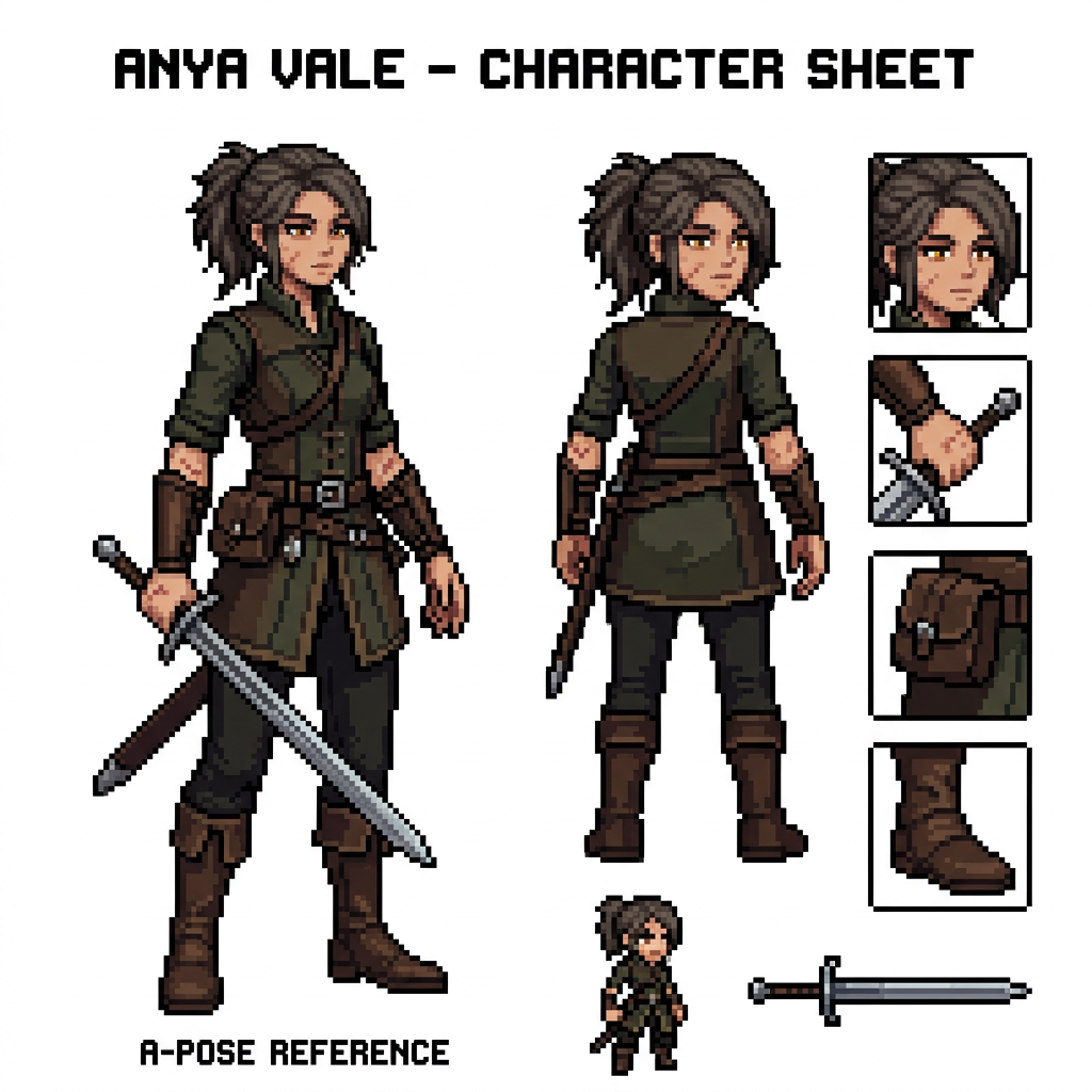 Anya Vale, Character Sprite (2)