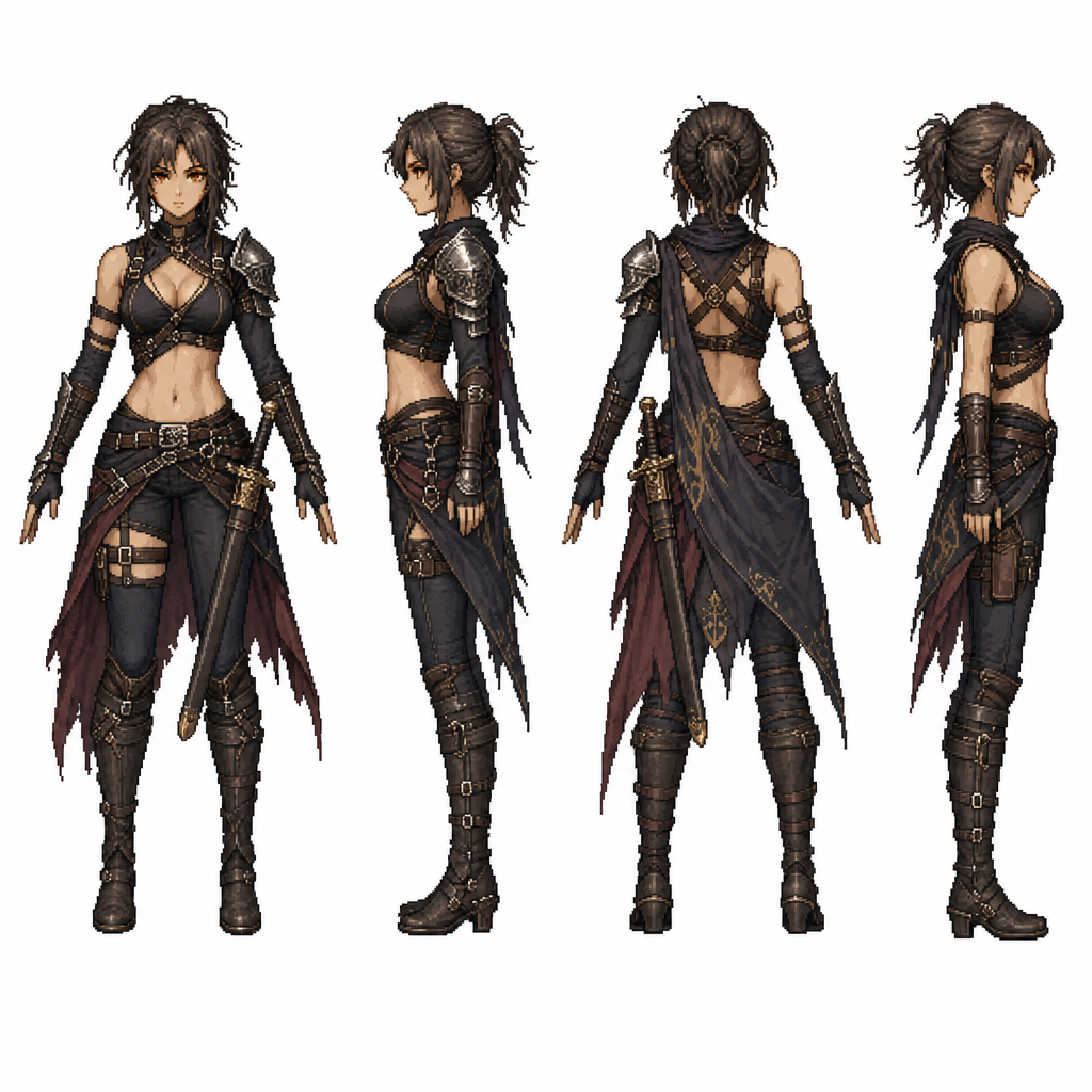 Anya Vale, main protagonist, lean athletic