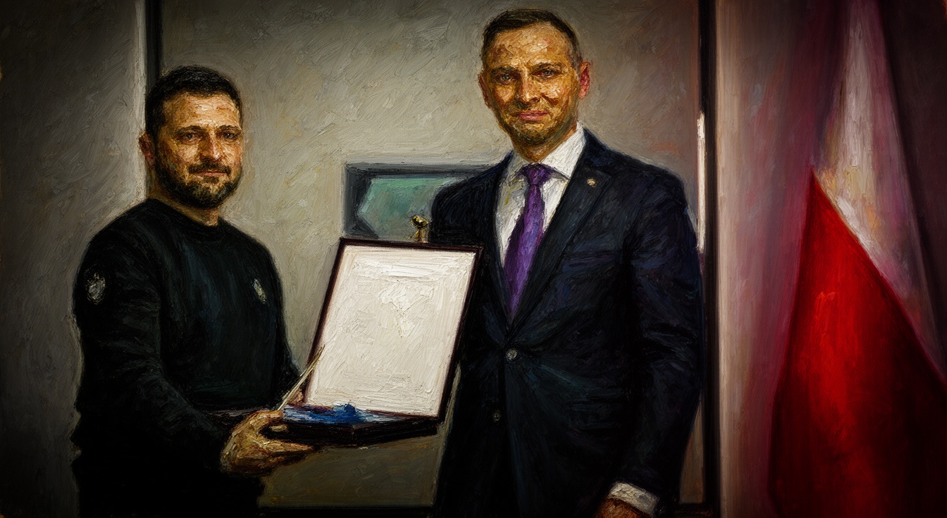Zelensky Stripped of Poland’s Highest Honor Over Controversial Army Unit