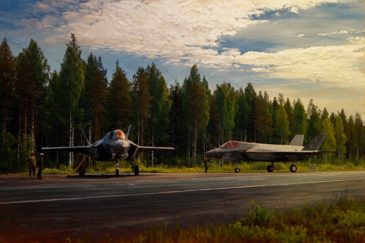US Marine F-35B Conducts Flight Operations in Finland