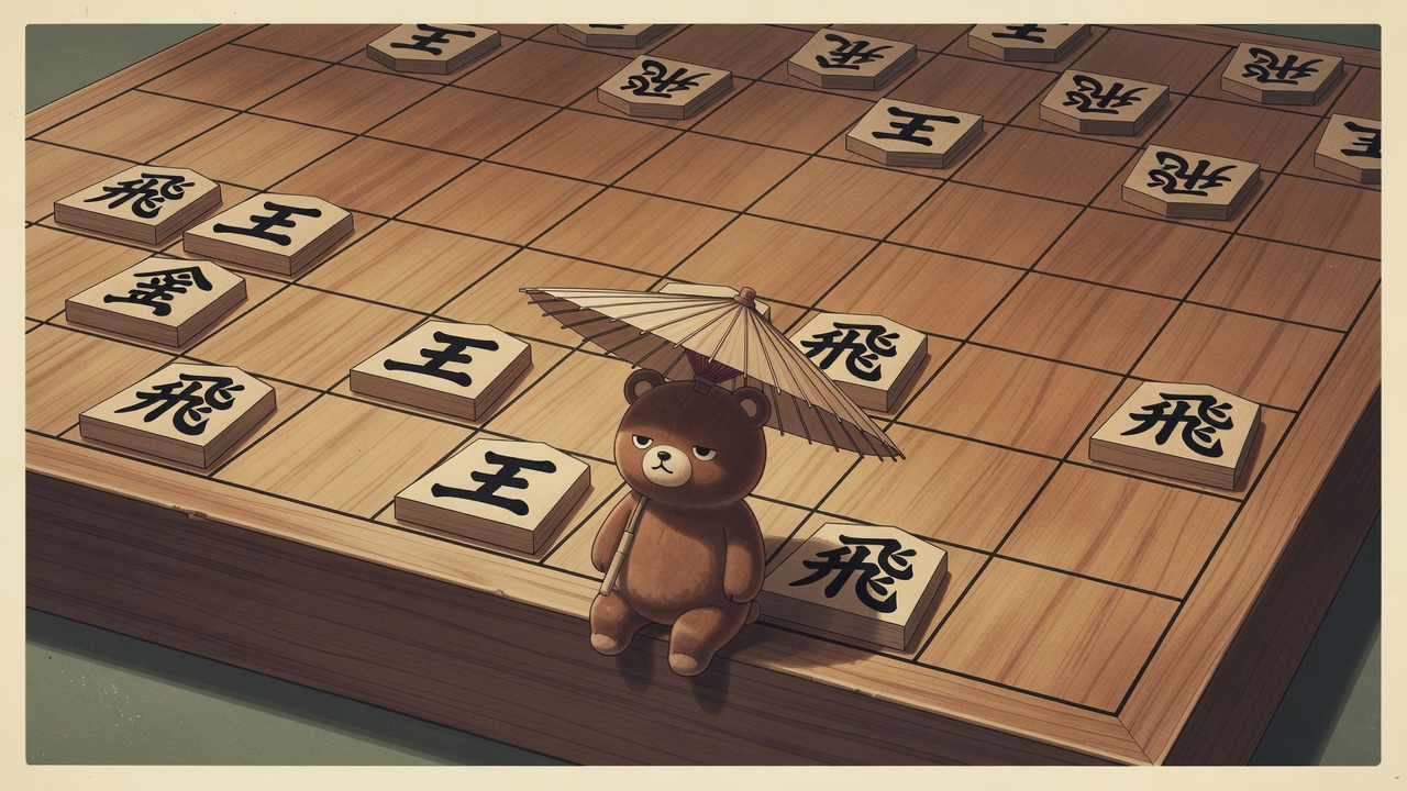 Bear on Shogi Board Edge (4 / 4)