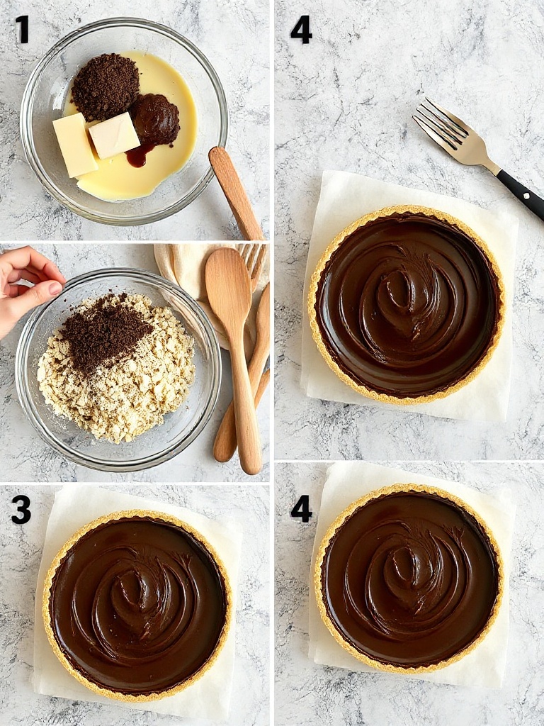 tarte chocolat preparation