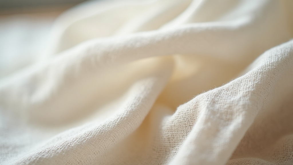 Textura de tela de lino natural sin teñir, primer plano