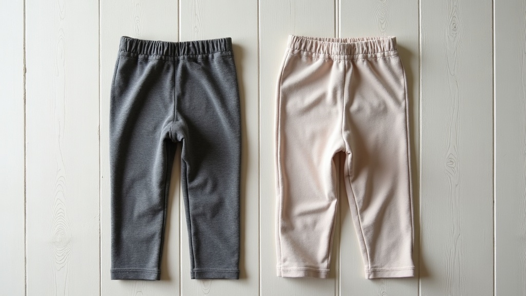 Comparación de leggings gruesos talla estándar y talla grande