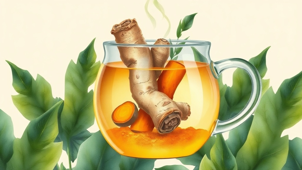 Chá de Gengibre e Cúrcuma: Anti-inflamatório Natural