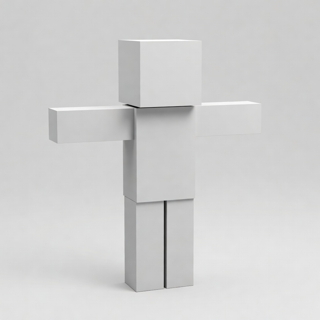 a generic minecraft humanoid character (2)