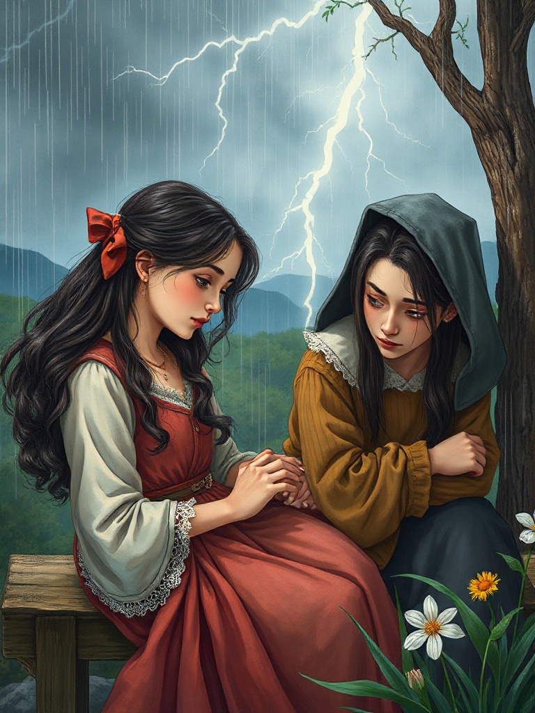 Rain and thunders